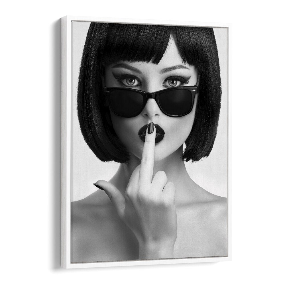 Kiss This I by David Drake Fine Art Photography Fashion Photography in White Floater Frame