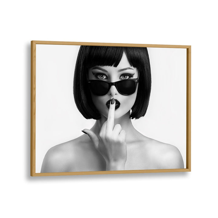 Kiss This by David Drake Fine Art Photography Fashion Photography in Oak Wood Plain Frame