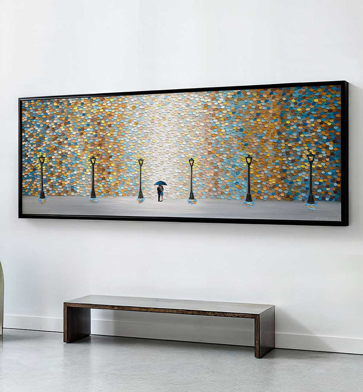 KISS UNDER THE GOLDEN RAIN , PANORAMIC ART