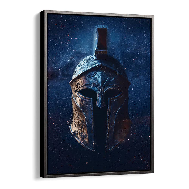 Knight Helmet Art Surreal Art Prints Surrealism in Black Floater Frame