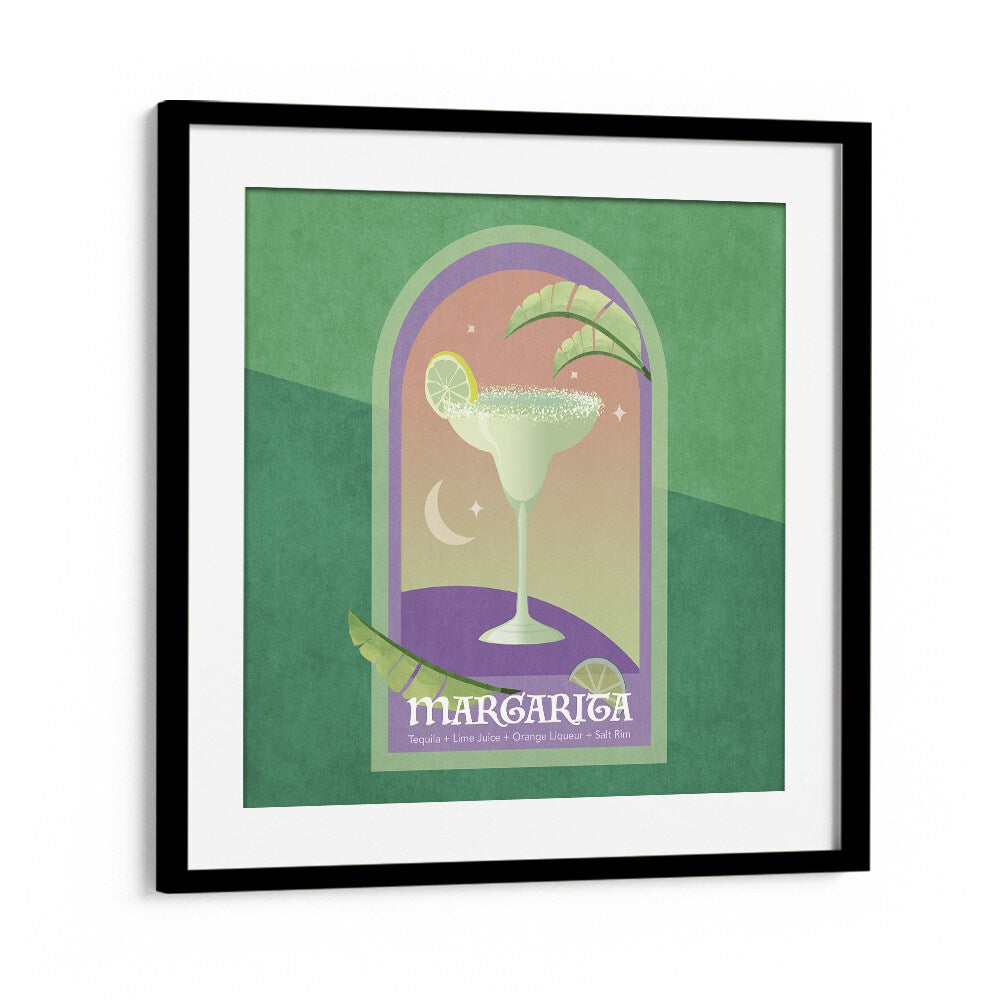 Kokteyl Margarita By Emel Tunaboylu Bar Posters Bar Art Prints in Black Frame With Mount