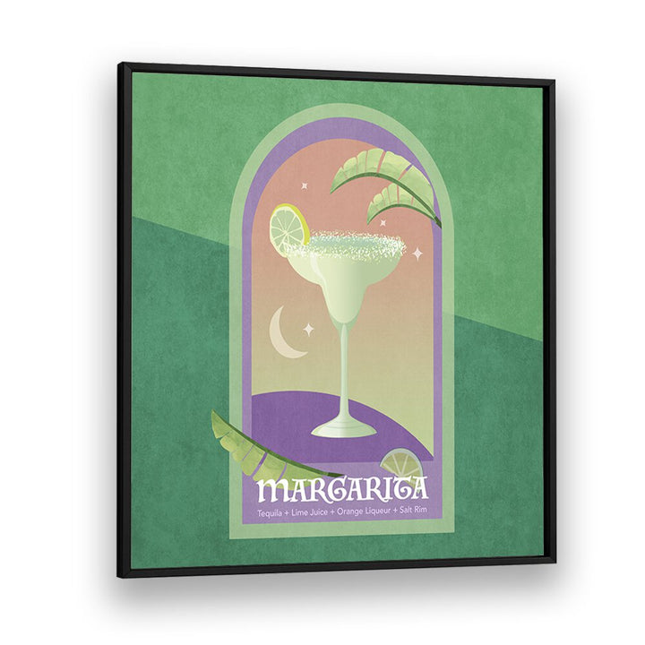 Kokteyl Margarita By Emel Tunaboylu Bar Posters Bar Art Prints in Black Plain Frame