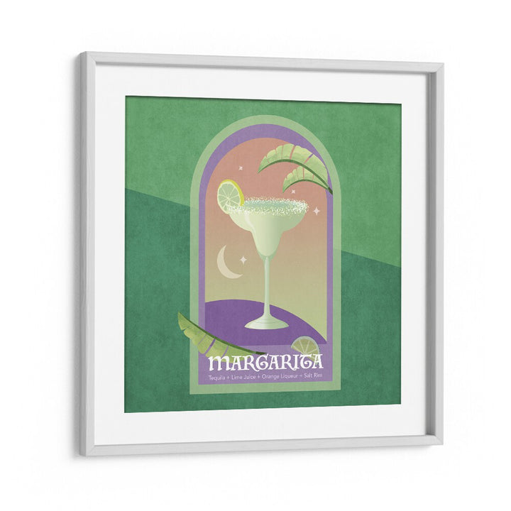 Kokteyl Margarita By Emel Tunaboylu Bar Posters Bar Art Prints in White Frame With Mount