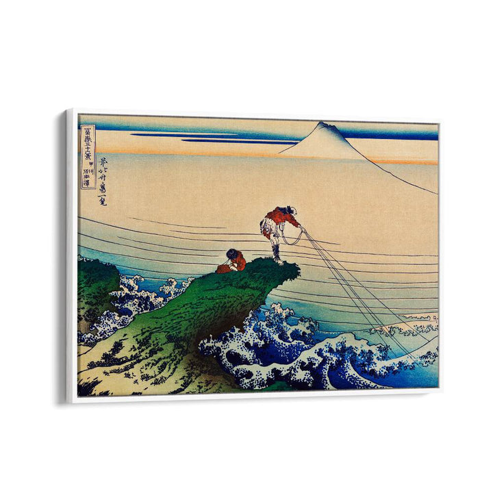 Koshu Kajikazawa 1760-1849 By Katsushika Hokusai Japanese Paintings in White Floater Frame