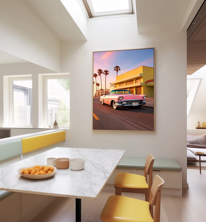 L.A PINK CADILLAC , CAR POSTERS
