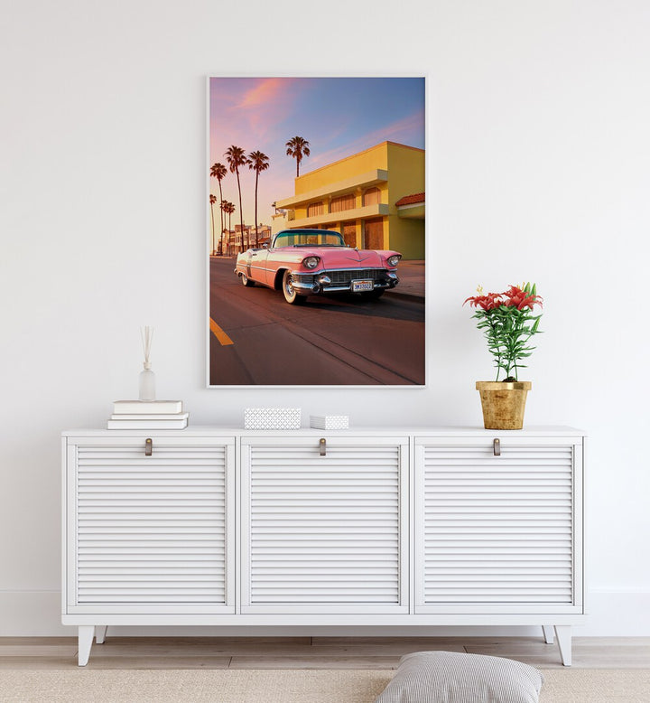 L.A PINK CADILLAC , CAR POSTERS