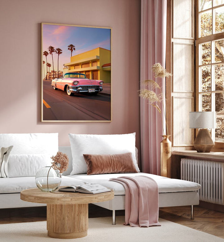 L.A PINK CADILLAC , CAR POSTERS