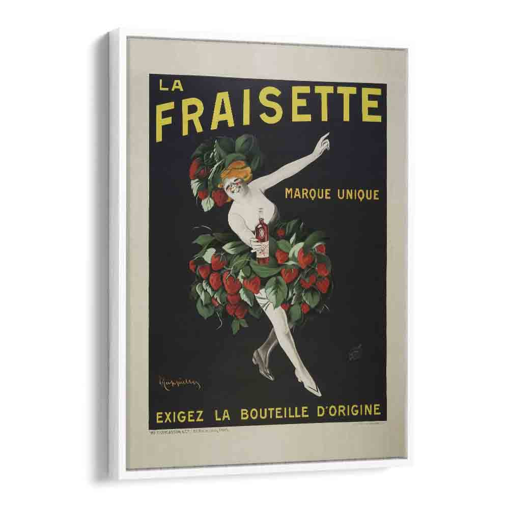 La Fraisette Bar & Cafe Artwork in White Floater Frame