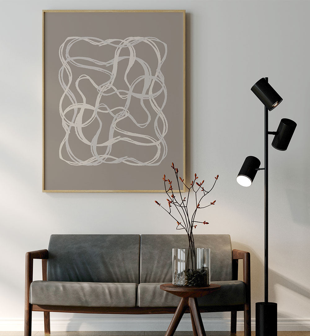 LACED UP V , ABSTRACT PAINTINGS