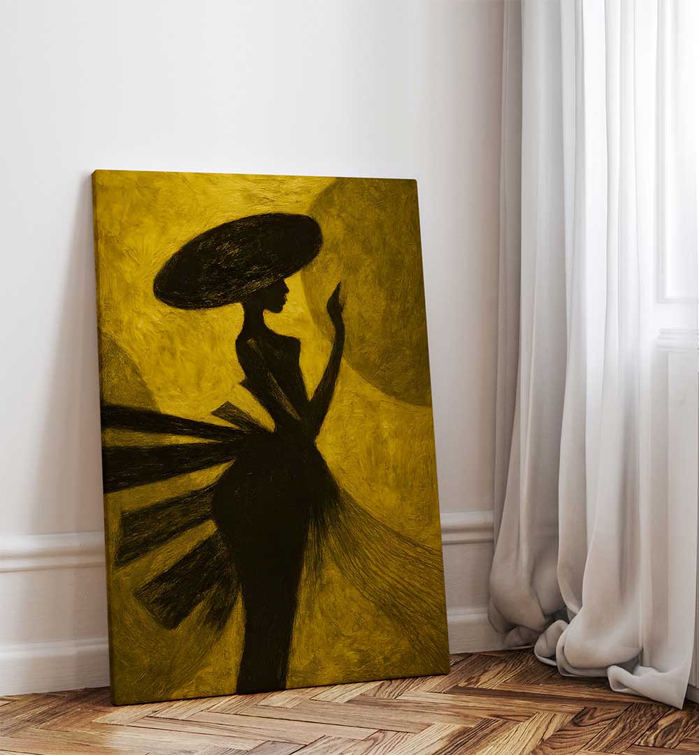 LADY IN THE FLOWING VEIL , EXPRESSIONISM PAINTINGS