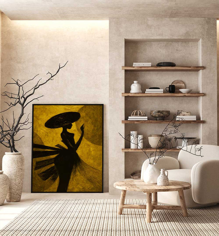 LADY IN THE FLOWING VEIL , EXPRESSIONISM PAINTINGS