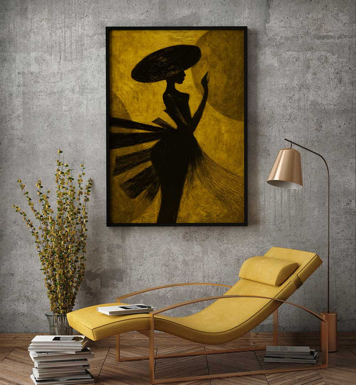 LADY IN THE FLOWING VEIL , EXPRESSIONISM PAINTINGS