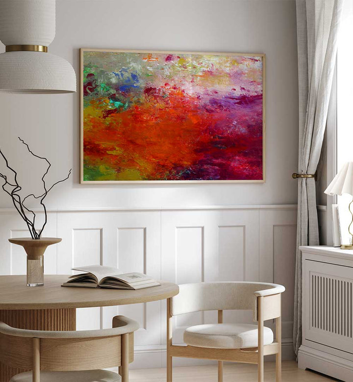 Transform your space with LANDSCAPE DESIGN II, ABSTRACT PAINTINGS featuring vibrant hues and fluid expression.