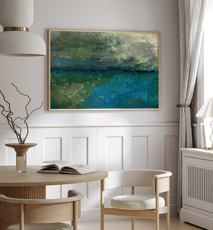 Transform your space with LANDSCAPE DESIGN I, ABSTRACT PAINTINGS, showcasing vibrant colors and dynamic brush strokes.