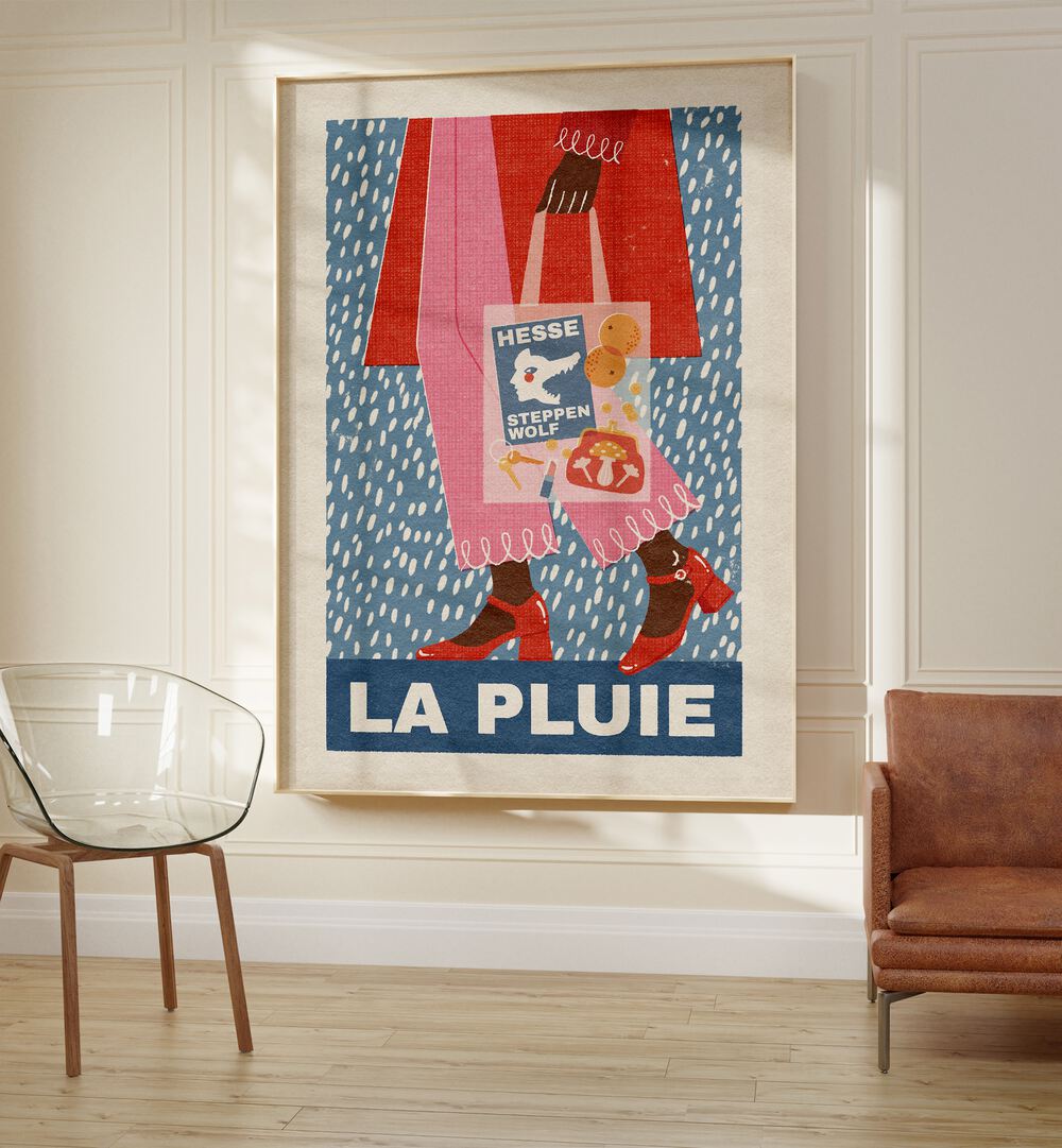 Juliya painting - LA PLUIE FRENCH STYLE by Asianmonk