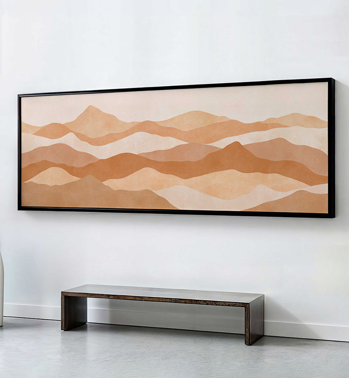 LAYERED DESERT MOUNTAINS II , PANORAMIC ART