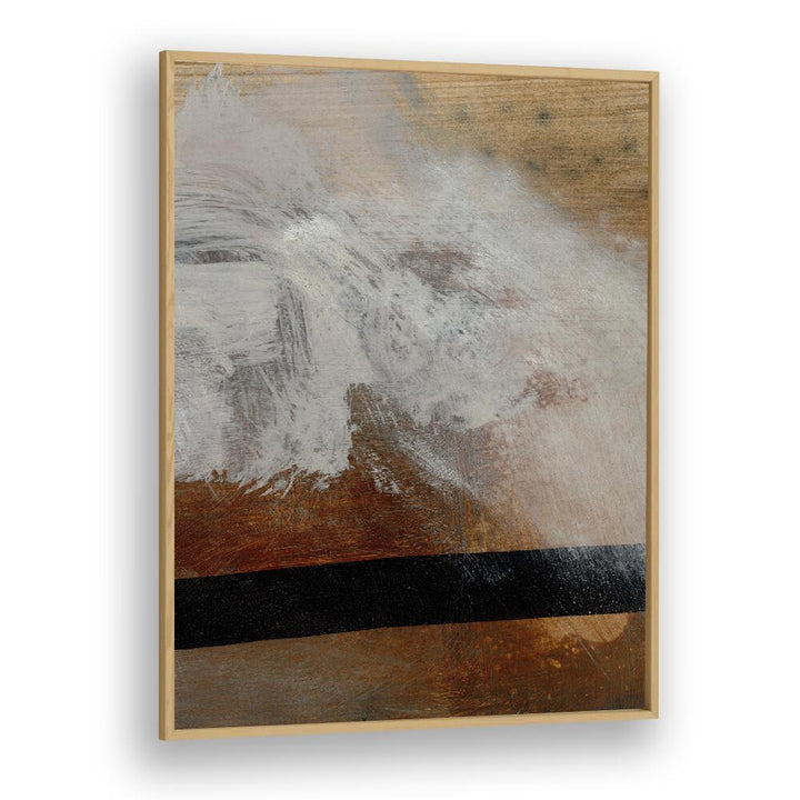 Layers  By Dan Hob day Abstract Art Artwork in Oak Wood Plain Frame