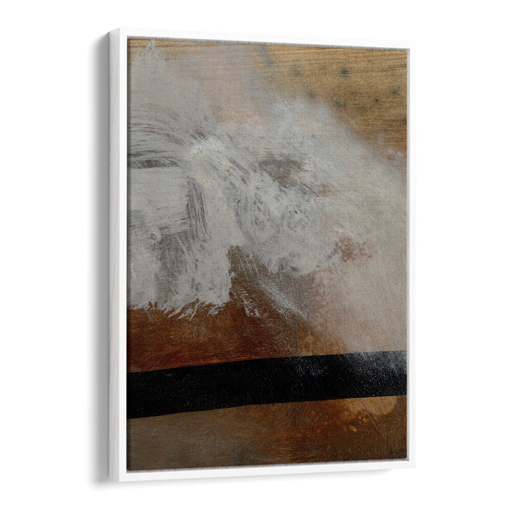 Layers By Dan Hob day Abstract Art Artwork  in White Floater Frame
