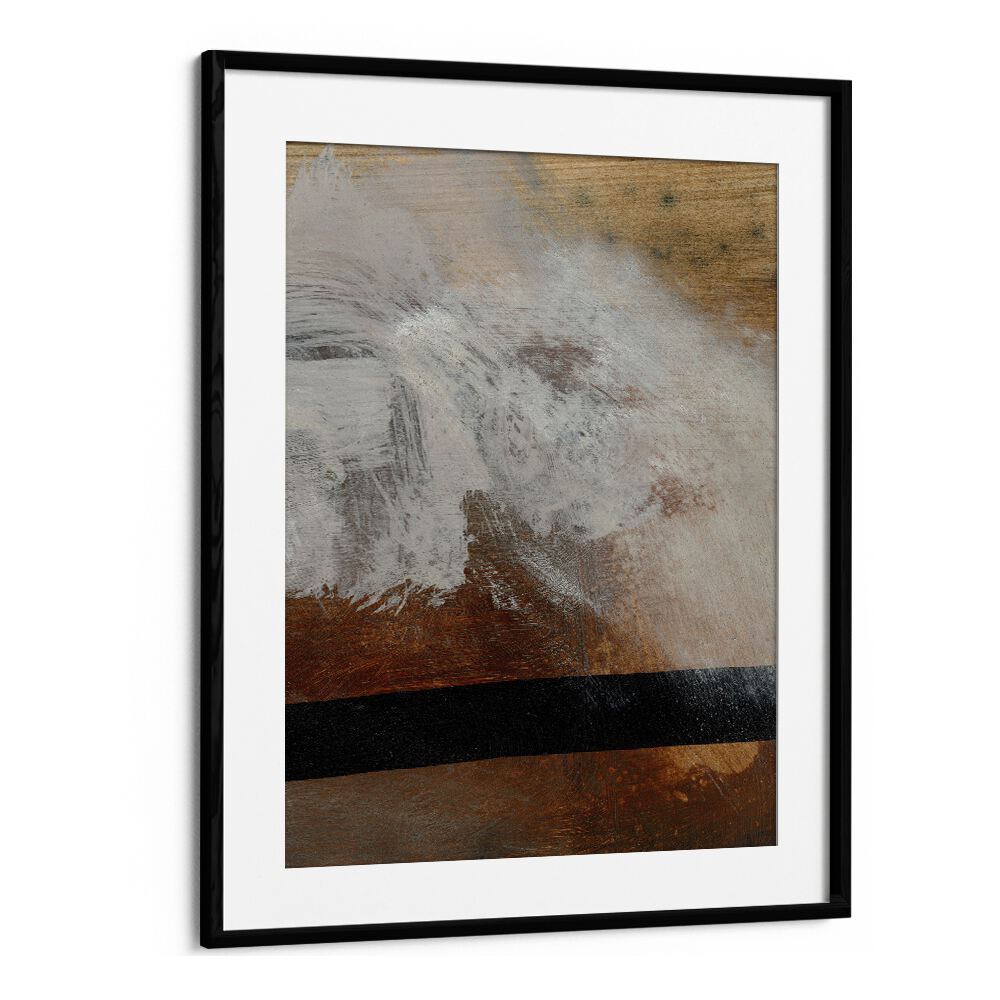 Layers By Dan Hob day Abstract Art Artwork in Black Frame With Mount