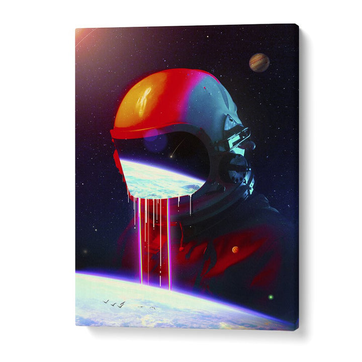 Leak By Francis Minoza Astronaut & Nasa Paintings, Space Art Prints Artwork in Gallery Wrap
