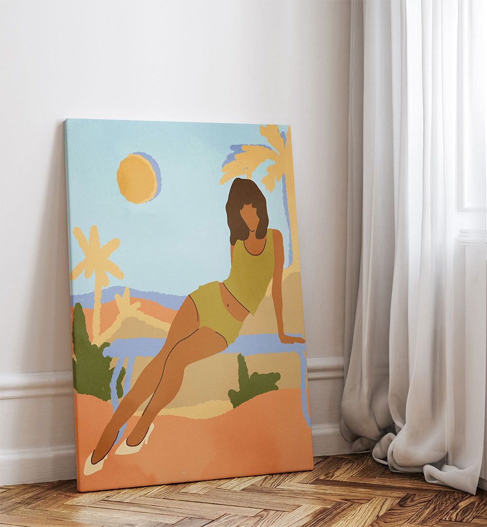 LEANING INTO THE BREEZE , PORTRAITS & FIGURATIVE ILLUSTRATIONS