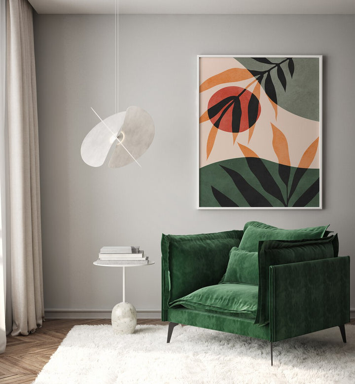 LEAVES II , BOHO ART PAINTINGS