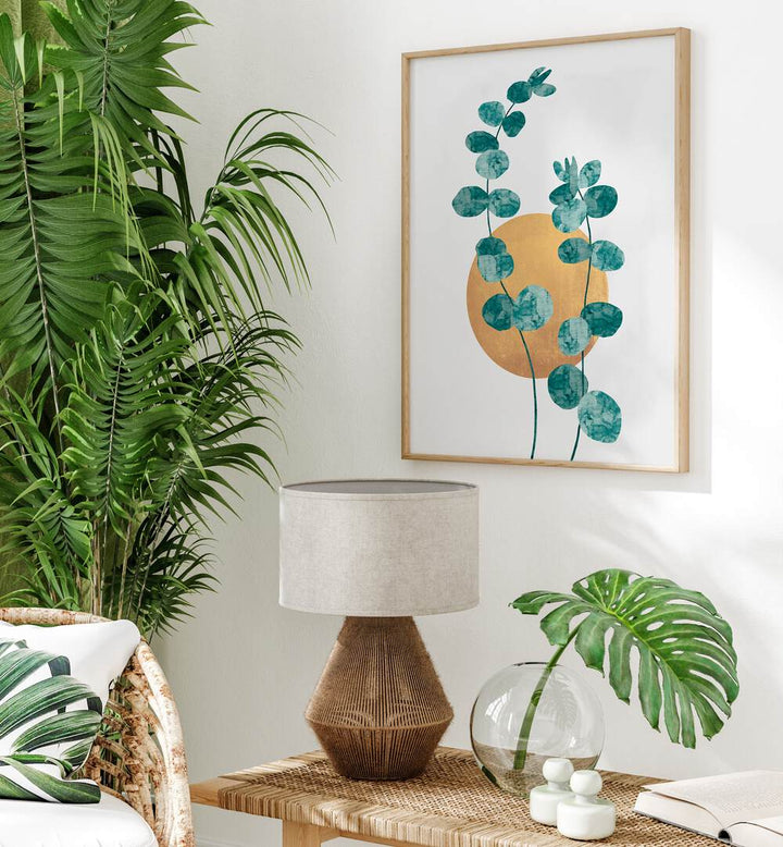 LEAVES III , FLORAL FLOWER PAINTINGS