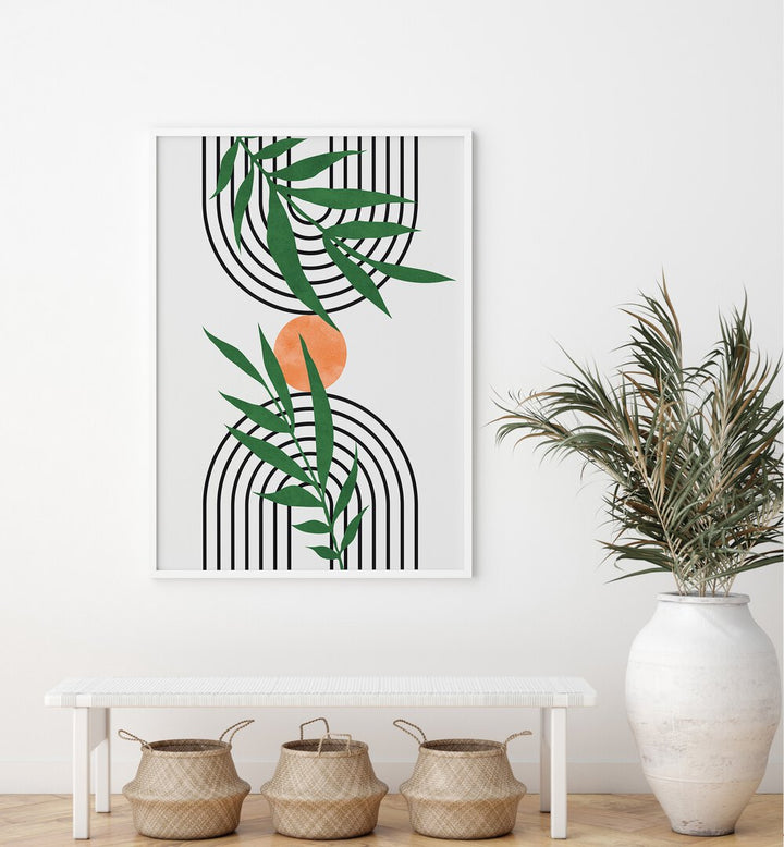 LEAVES VI , BOHO ART PAINTINGS