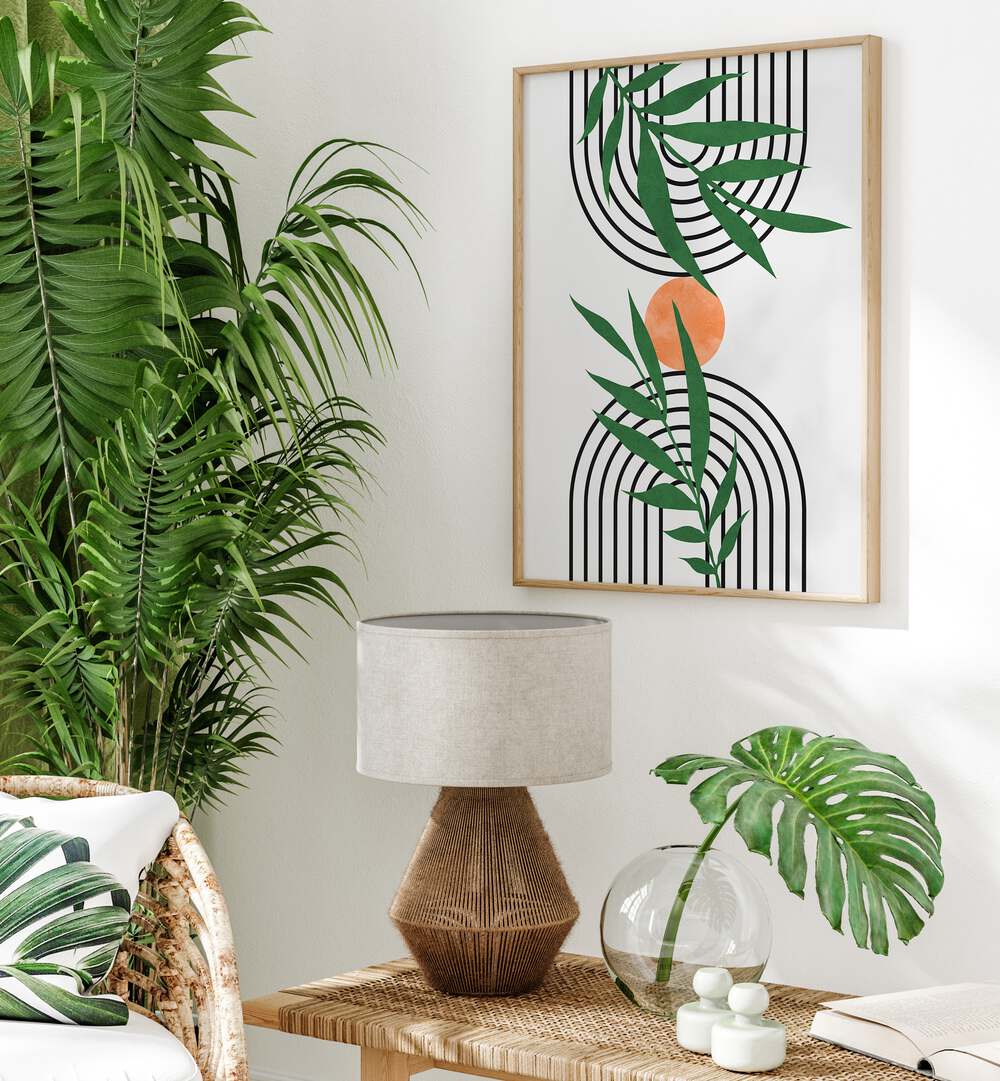 LEAVES VI , BOHO ART PAINTINGS