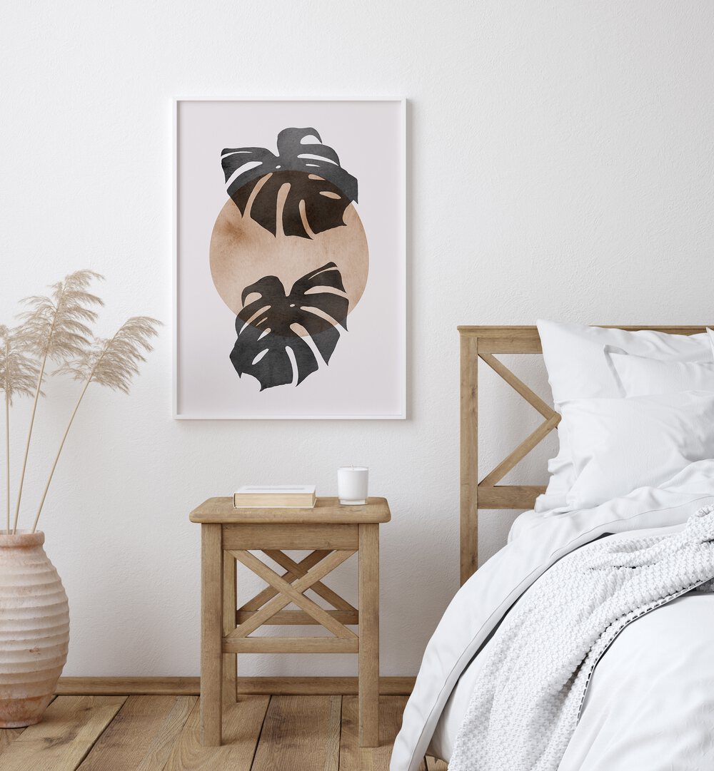 LEAVES VIII , BOHO ART PAINTINGS