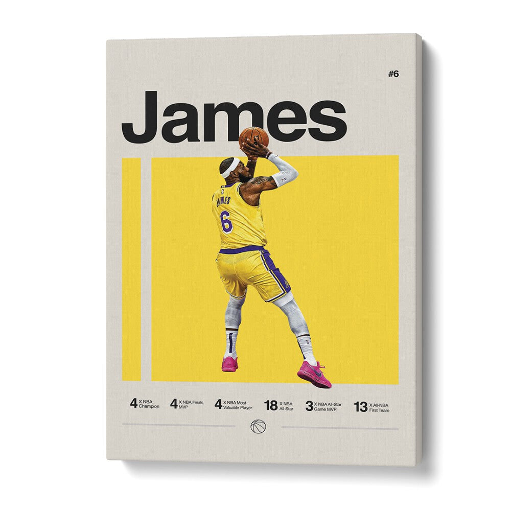 Lebron James Sports Art Artwork in Gallery Wrap