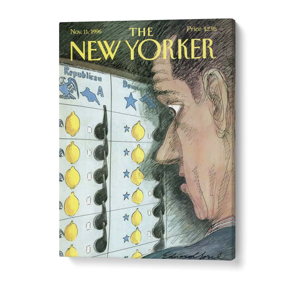  Lemons By Edward Sorel - New Yorker Nov 1996 Artwork in Gallery Wrap