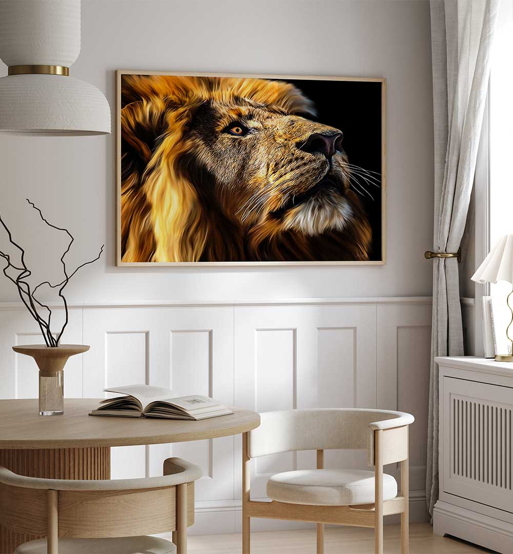 Vibrant LEO, ANIMAL PAINTINGS enhance your space with stunning wildlife artistry and nature's magnificence.