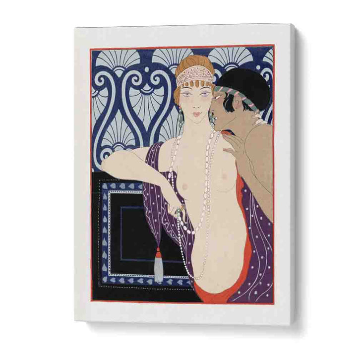 Les Trois Beautes De Mnasidika (1922) George Barbier art painting Artwork in Gallery Wrap