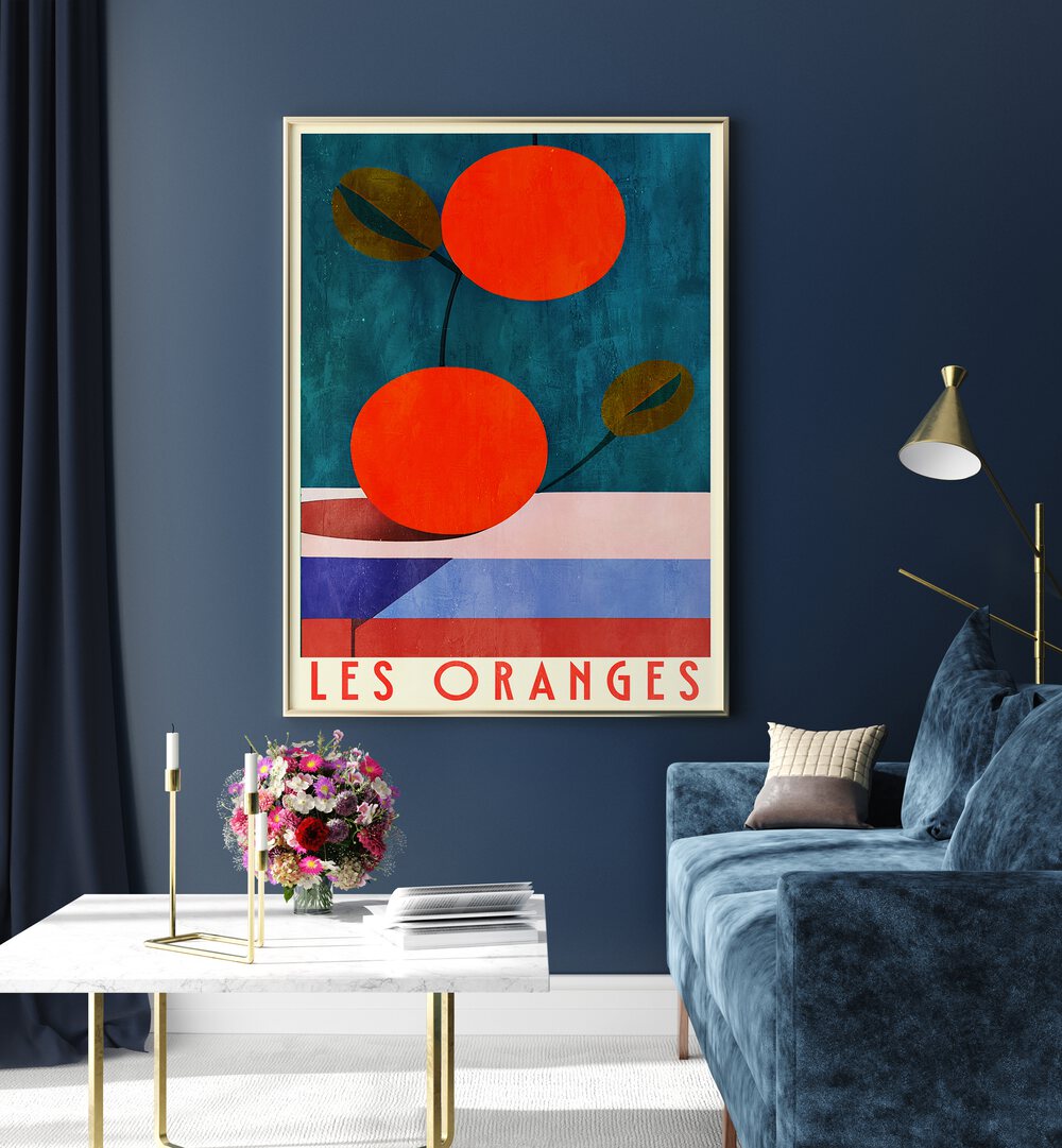 Brighten your kitchen with vibrant LES ORANGES, KITCHEN POSTERS featuring stunning orange-themed artwork.