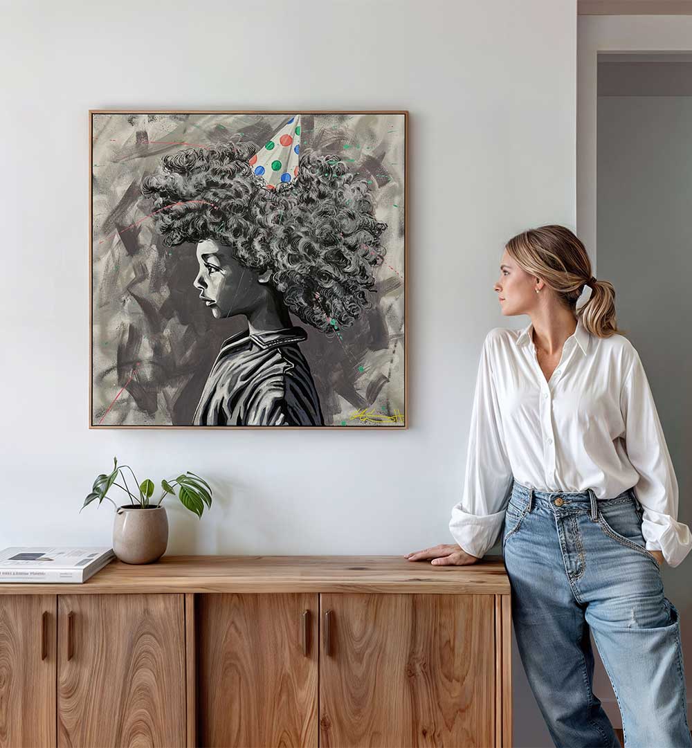 LIFE IS A PARTY INVITE YOURSELF , POP ART PAINTINGS