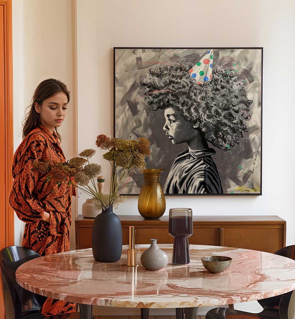 LIFE IS A PARTY INVITE YOURSELF , POP ART PAINTINGS