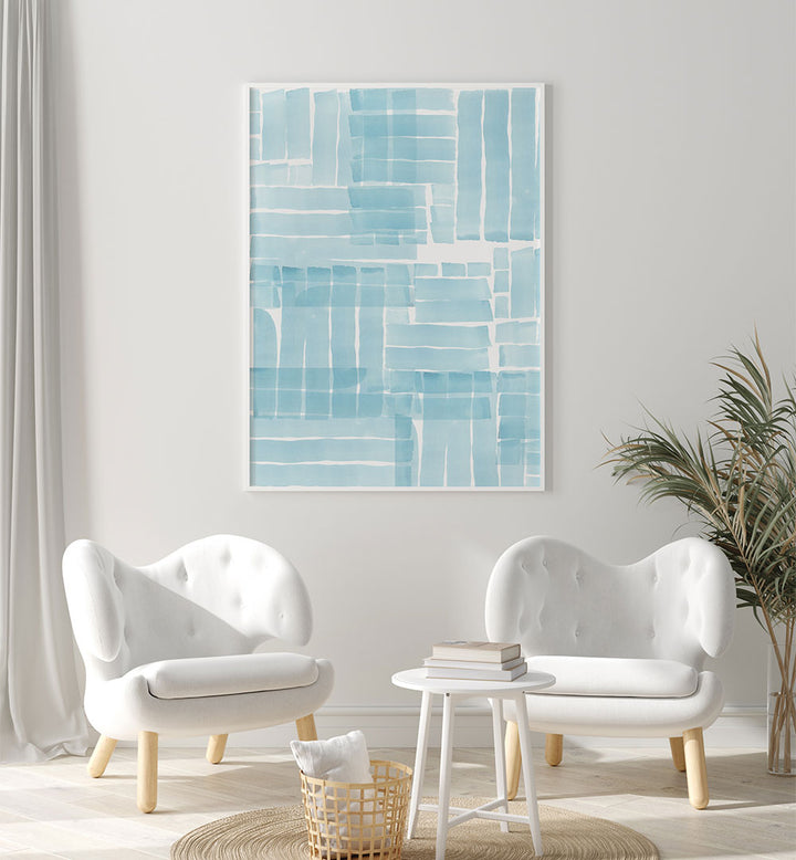 Vibrant BLUE WATERCOLOUR WASH III, ABSTRACT PAINTINGS, transforming spaces with rich hues and modern creativity.