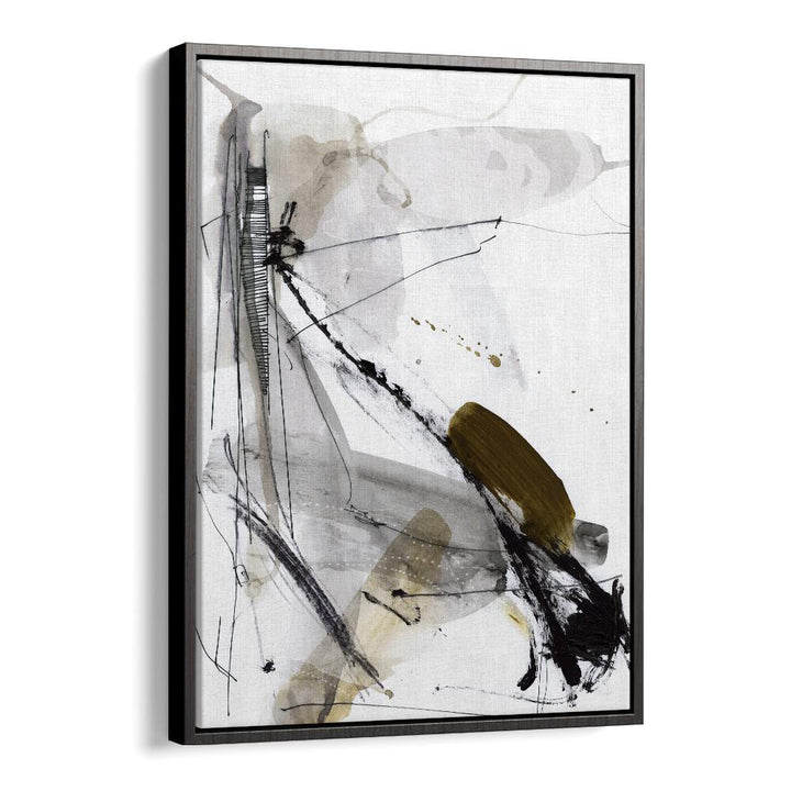 Lights House By Dan Hob day Abstract Art Artwork in Black Floater Frame