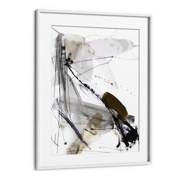 Lights House By Dan Hob day Abstract Art Artwork  in White frame With Mount
