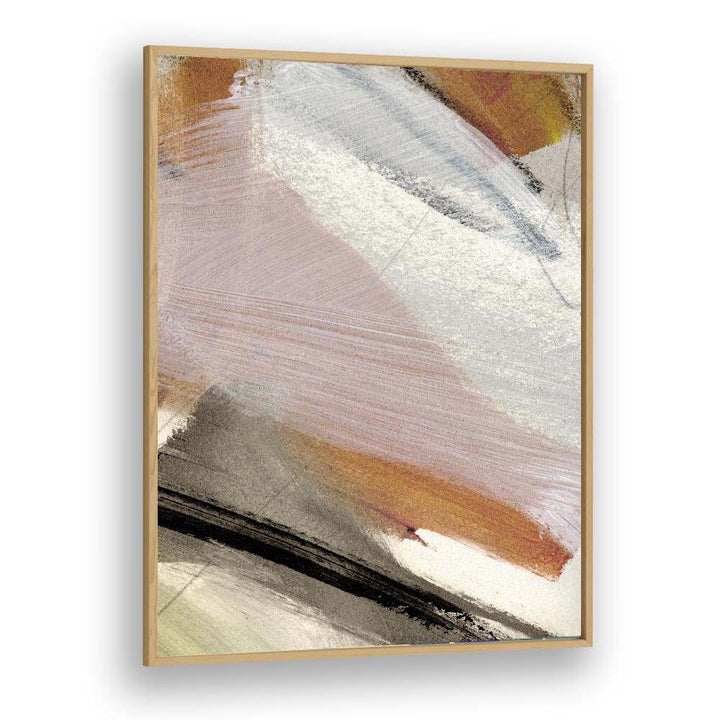 Lights  By Dan Hob day Abstract Art Artwork in Oak Wood Plain Frame