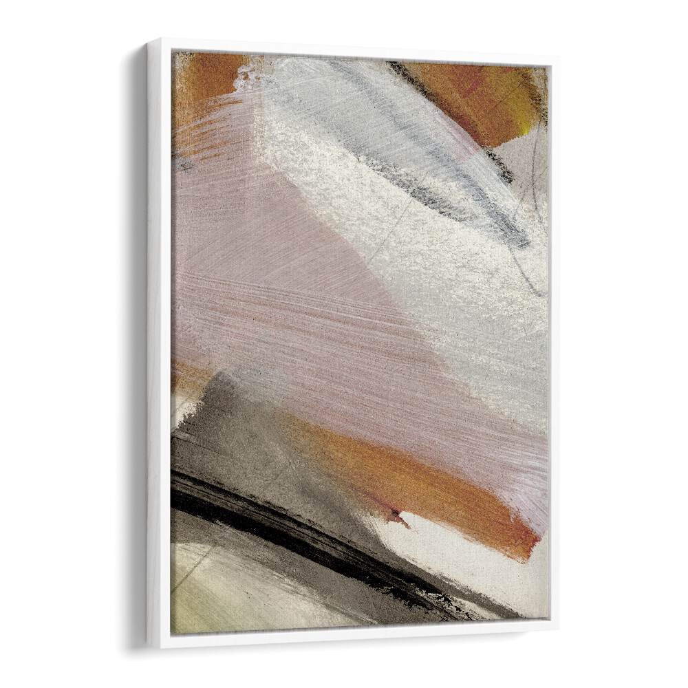 Lights By Dan Hob day Abstract Art Artwork  in White Floater Frame