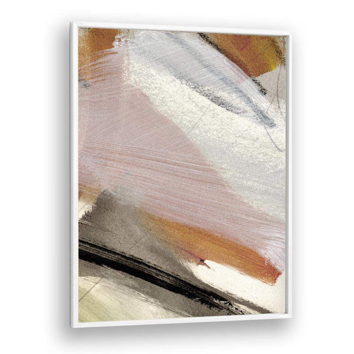 Lights By Dan Hob day Abstract ArtArtwork in White Plain Frame