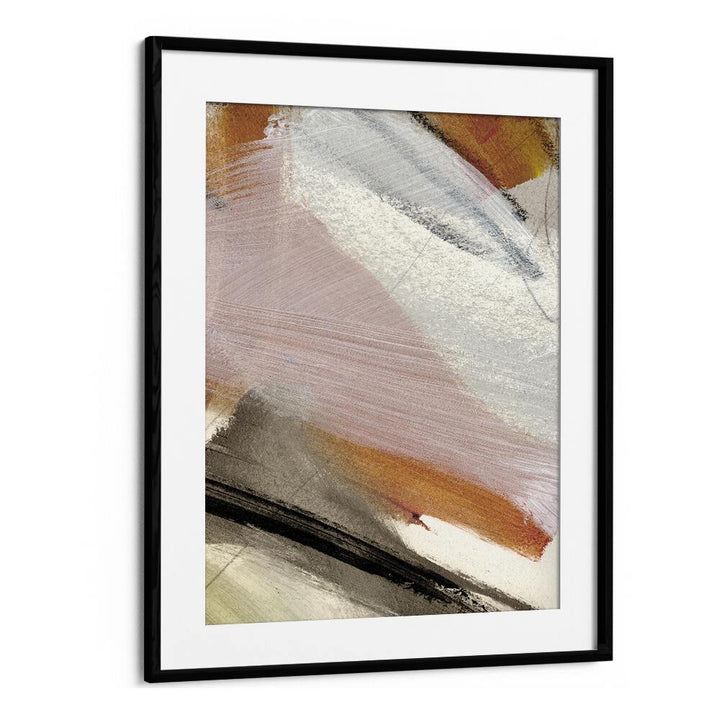 Lights By Dan Hob day Abstract Art Artwork in Black Frame With Mount