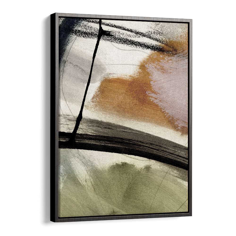 Lights II By Dan Hob day Abstract Art Artwork in Black Floater Frame