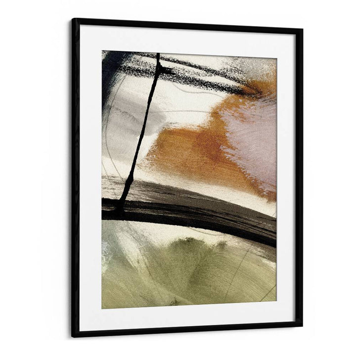 Lights II By Dan Hob day Abstract Art Artwork in Black Frame With Mount
