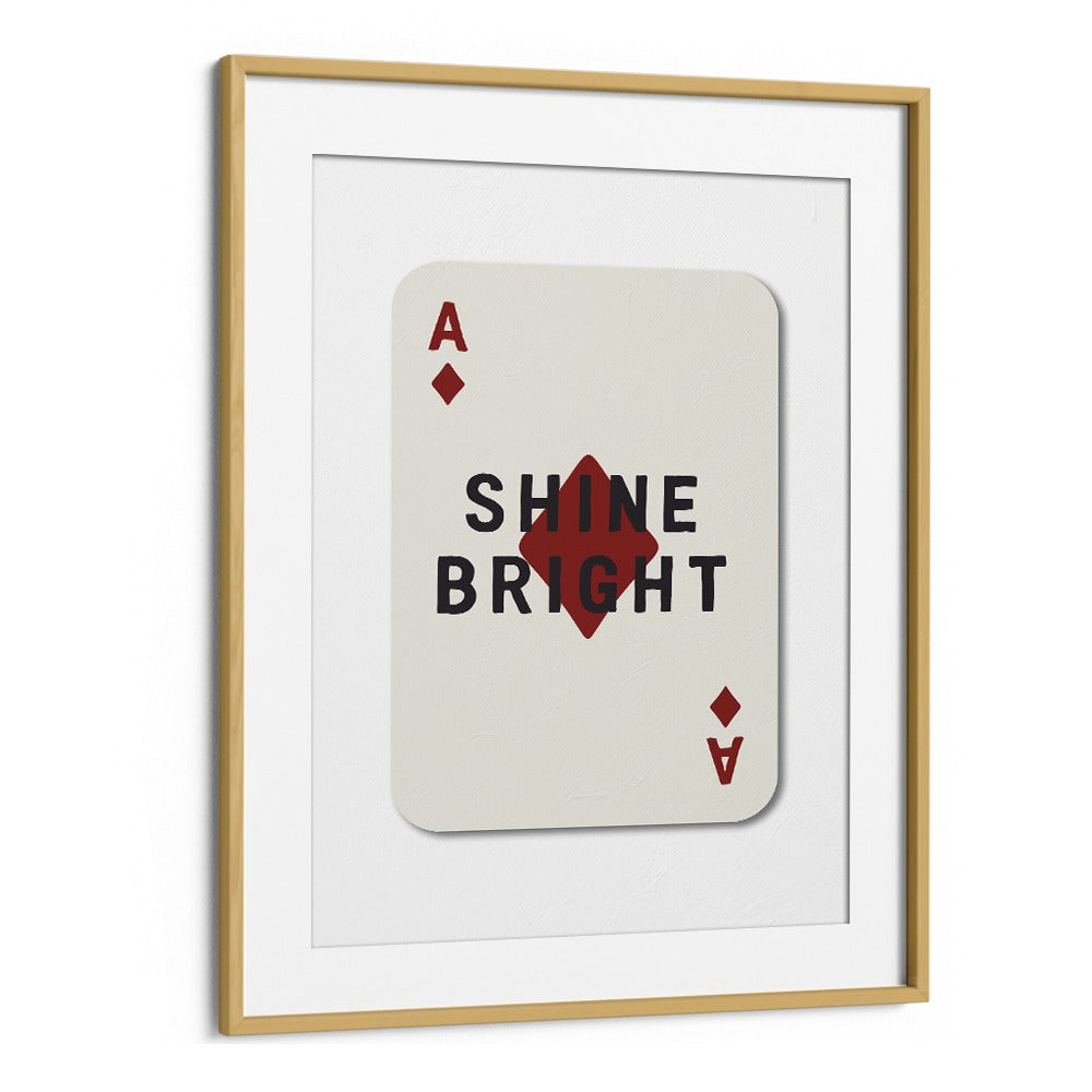 Like A Diamond Sports Art Artwork in Oak Wood Frame With Mount