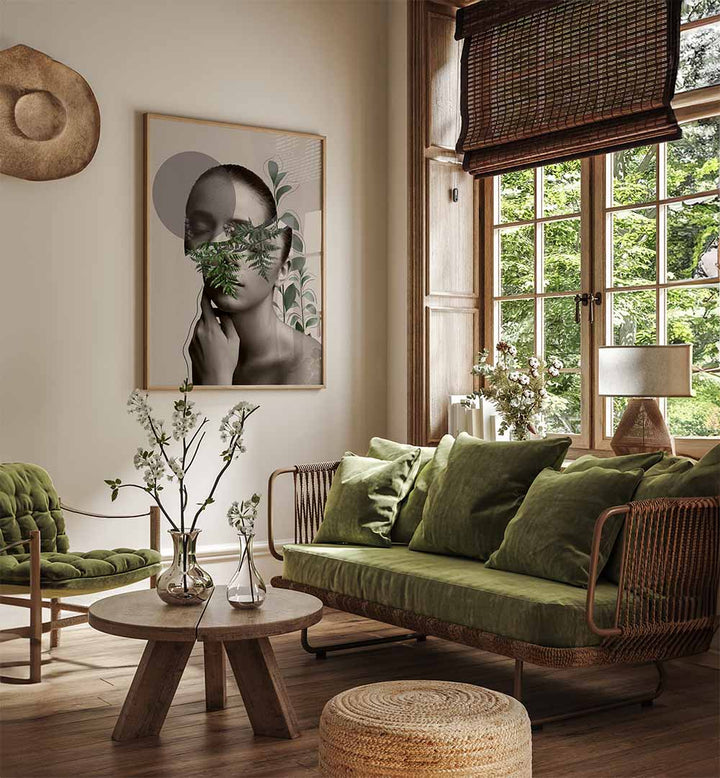 Explore LILI I, PORTRAITS, showcasing abstract human figure art that enhances your living space with artistic emotion.