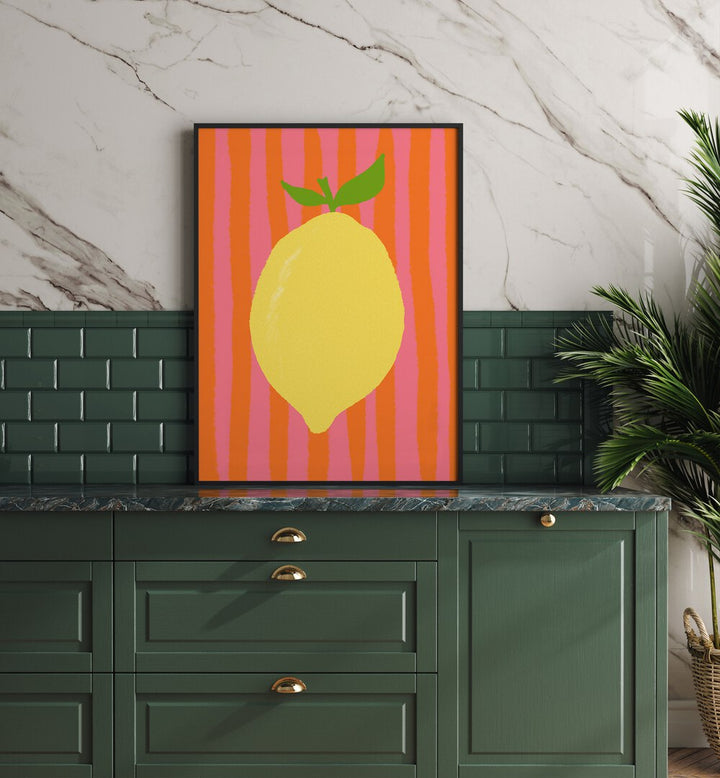 LIMONE PINK , KITCHEN ART PRINTS