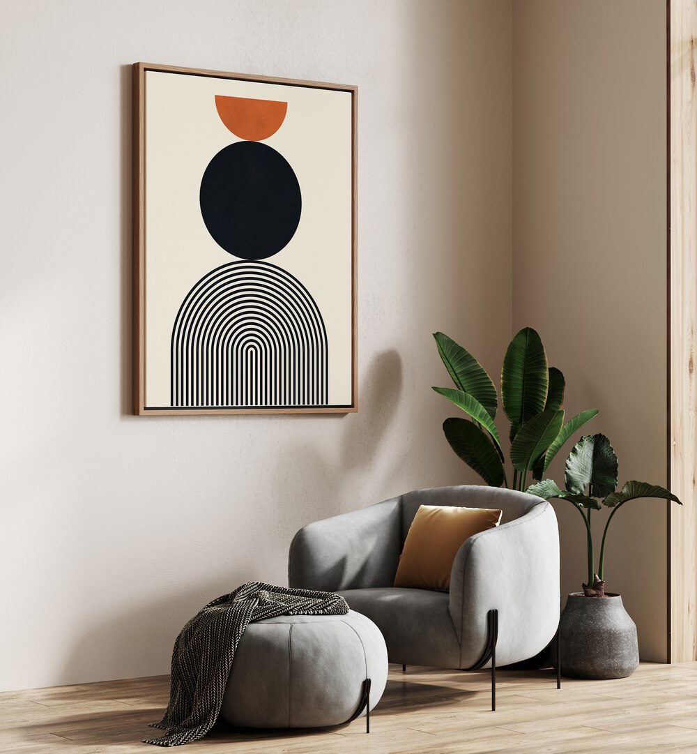 Stylish LINES AND CIRCLES III, BOHO ART PAINTINGS enhance modern decor with geometric elegance. Perfect for any space.